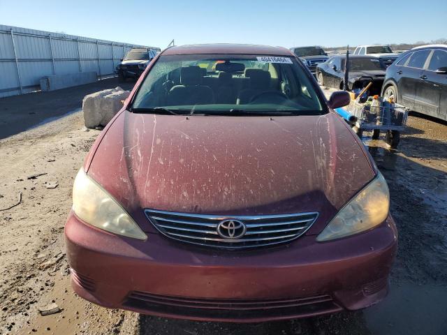 4T1BF32K36U119682 - 2006 TOYOTA CAMRY LE RED photo 5