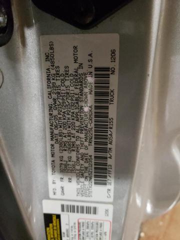 5TETX22N65Z112354 - 2005 TOYOTA TACOMA ACCESS CAB Күміс фото 12