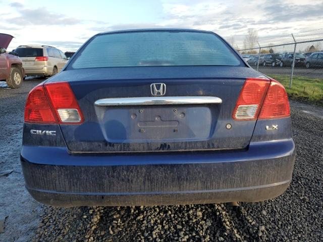 JHMES16593S001048 - 2003 HONDA CIVIC LX BLUE photo 6