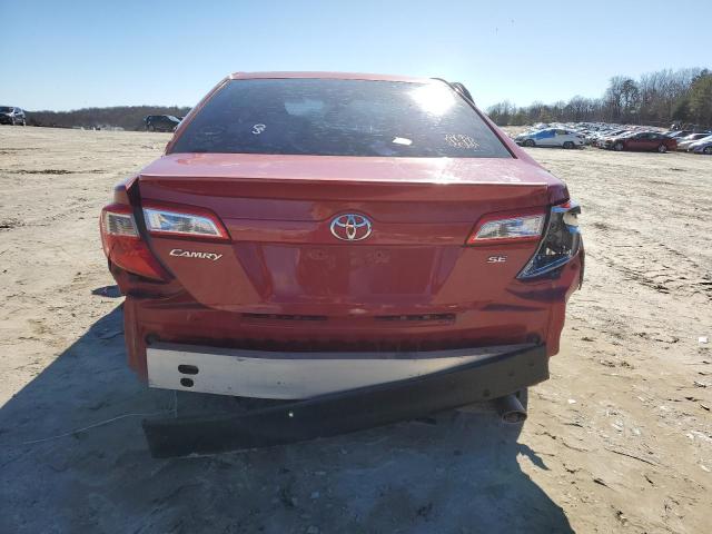 4T1BF1FK7EU747211 - 2014 TOYOTA CAMRY SE/X L RED photo 6