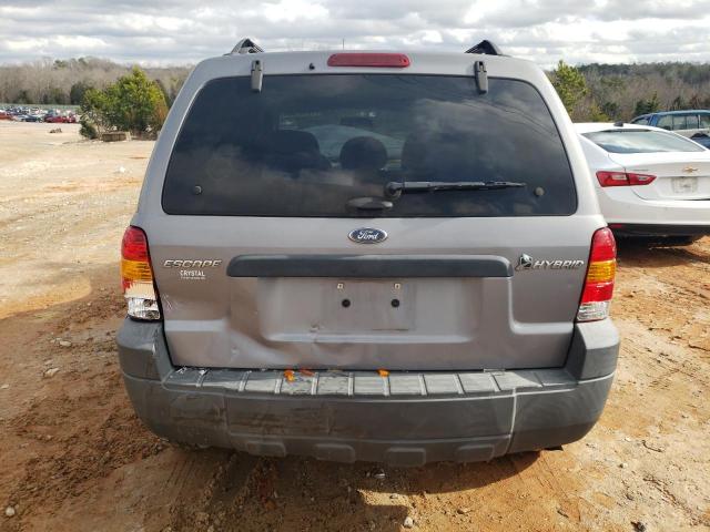 1FMCU49H17KB34852 - 2007 FORD ESCAPE HEV GRAY photo 6