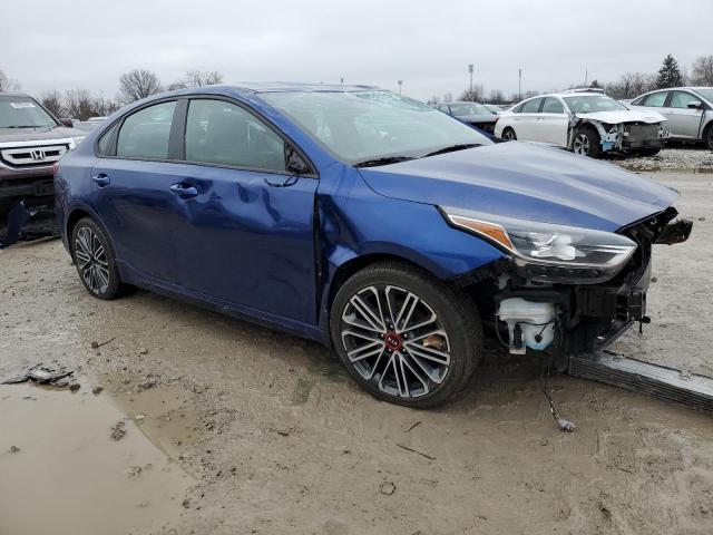 3KPF44AC5LE169456 - 2020 KIA FORTE GT BLUE photo 4