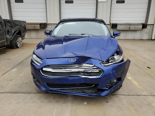 3FA6P0K9XDR253372 - 2013 FORD FUSION TITANIUM BLUE photo 5