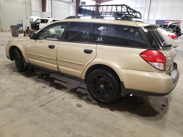 4S4BP61C787306899 - 2008 SUBARU OUTBACK 2.5I GOLD photo 2