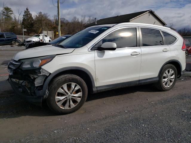 5J6RM4H74EL105239 - 2014 HONDA CR-V EXL WHITE photo 1