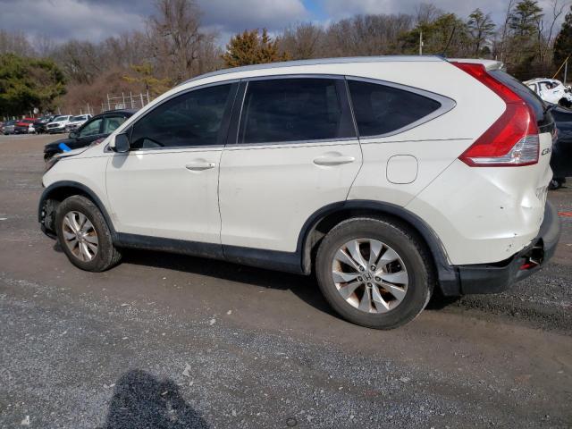 5J6RM4H74EL105239 - 2014 HONDA CR-V EXL WHITE photo 2