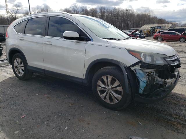 5J6RM4H74EL105239 - 2014 HONDA CR-V EXL WHITE photo 4