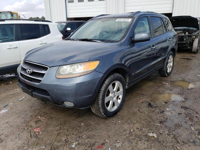 5NMSH13E87H078227 - 2007 HYUNDAI SANTA FE SE BLUE photo 1