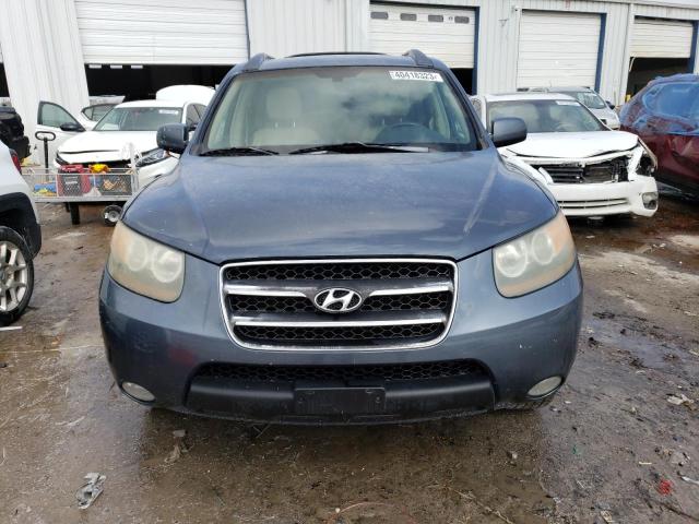 5NMSH13E87H078227 - 2007 HYUNDAI SANTA FE SE BLUE photo 5