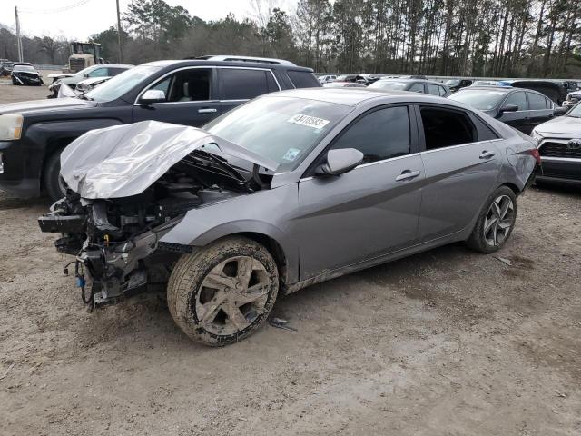 KMHLP4AG0NU332673 - 2022 HYUNDAI ELANTRA LIMITED GRAY photo 1