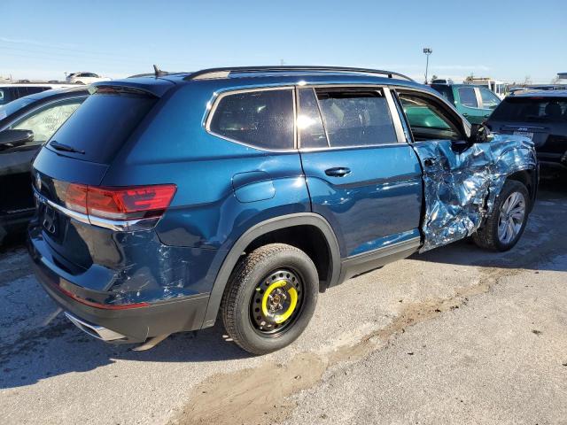 1V2WR2CA1MC542260 - 2021 VOLKSWAGEN ATLAS SE BLUE photo 3