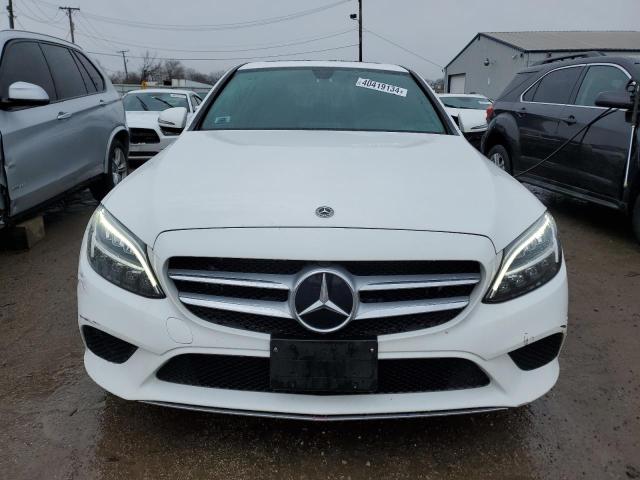 55SWF8EB7KU315933 - 2019 MERCEDES-BENZ C 300 4MATIC WHITE photo 5