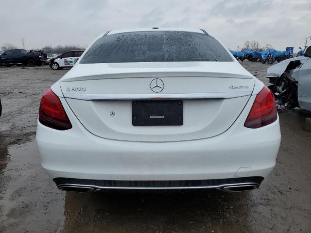 55SWF8EB7KU315933 - 2019 MERCEDES-BENZ C 300 4MATIC WHITE photo 6