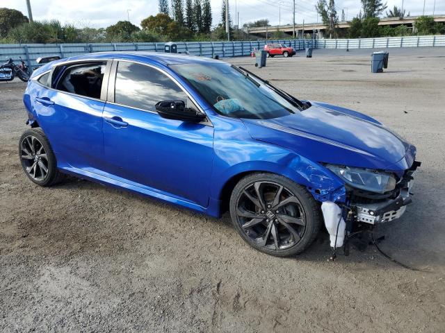 2HGFC2F80KH577055 - 2019 HONDA CIVIC SPORT BLUE photo 4