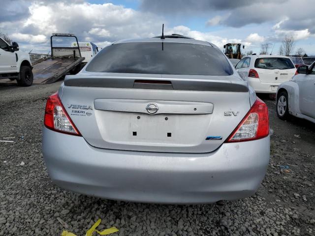 3N1CN7AP8EL804837 - 2014 NISSAN VERSA S SILVER photo 6