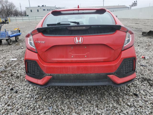 SHHFK7H54JU228405 - 2018 HONDA CIVIC EX RED photo 6