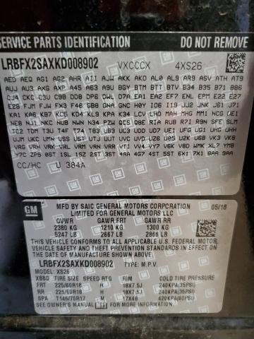 LRBFX2SAXKD008902 - 2019 BUICK ENVISION ESSENCE BLACK photo 13