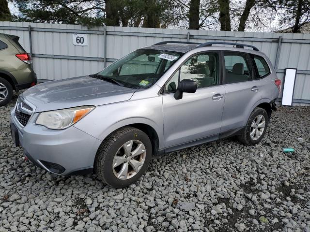 JF2SJABC7FH423642 - 2015 SUBARU FORESTER 2.5I SILVER photo 1