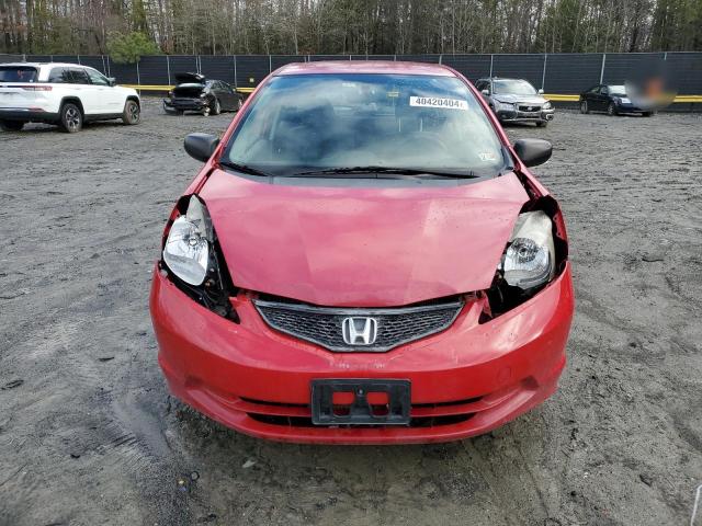 JHMGE88269S030608 - 2009 HONDA FIT RED photo 5