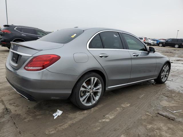 55SWF4JB7FU053576 - 2015 MERCEDES-BENZ C 300 GRAY photo 3