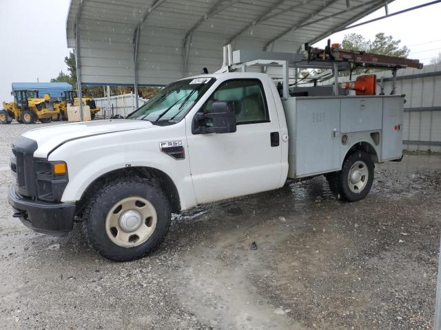 1FDSF30508EC32726 - 2008 FORD F350 SRW SUPER DUTY WHITE photo 1