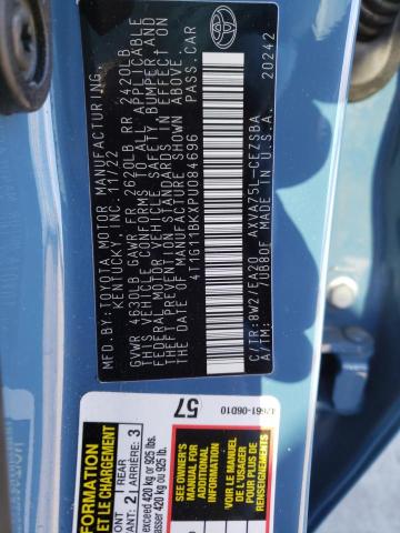 4T1G11BKXPU084696 - 2023 TOYOTA CAMRY SE NIGHT SHADE TURQUOISE photo 12