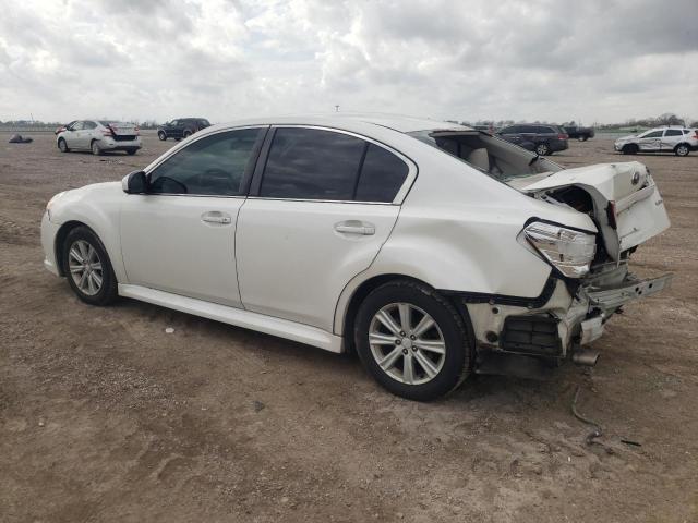 4S3BMCG68B3231495 - 2011 SUBARU LEGACY 2.5I PREMIUM WHITE photo 2