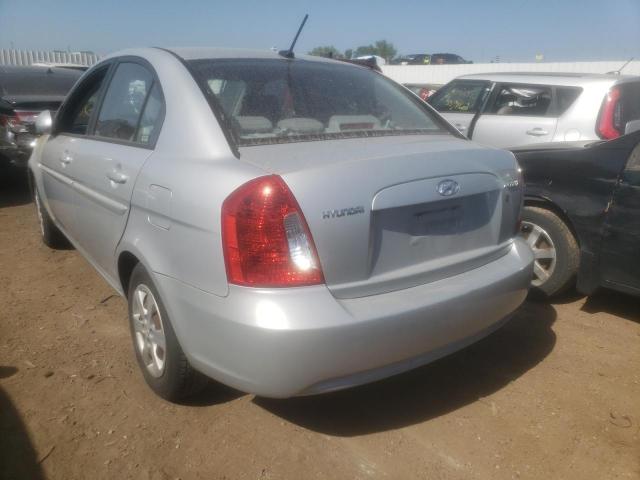 KMHCN46CX9U338286 - 2009 HYUNDAI ACCENT GLS SILVER photo 3