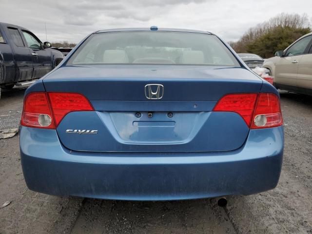 1HGFA16867L003554 - 2007 HONDA CIVIC EX BLUE photo 6