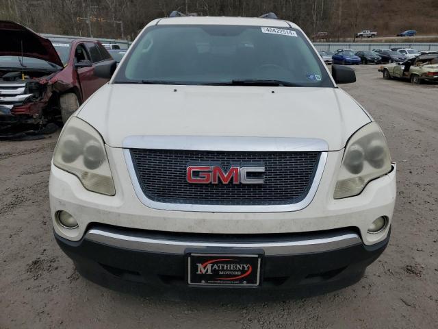 1GKLVLED0AJ124832 - 2010 GMC ACADIA SLE WHITE photo 5