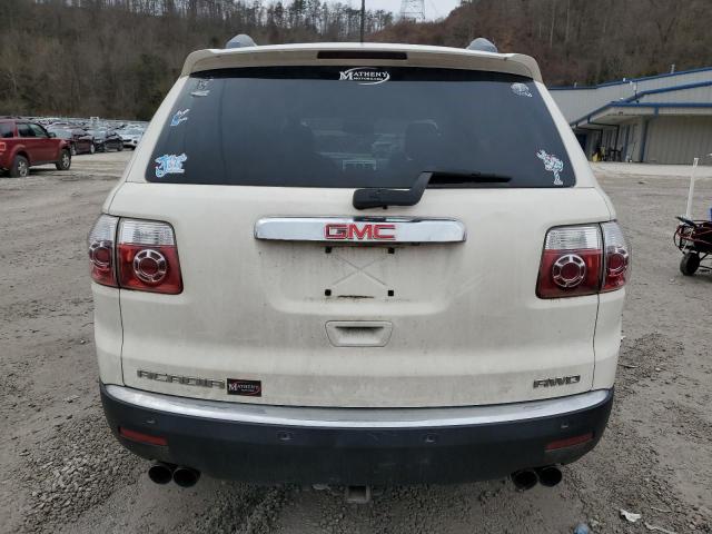 1GKLVLED0AJ124832 - 2010 GMC ACADIA SLE WHITE photo 6