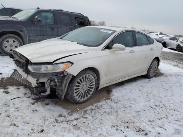 3FA6P0K90DR370734 - 2013 FORD FUSION TITANIUM WHITE photo 1