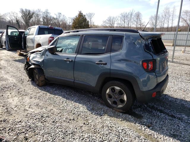 ZACCJAAB7HPF48437 - 2017 JEEP RENEGADE SPORT GRAY photo 2