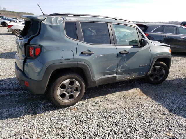 ZACCJAAB7HPF48437 - 2017 JEEP RENEGADE SPORT Մոխրագույն լուսանկար 3