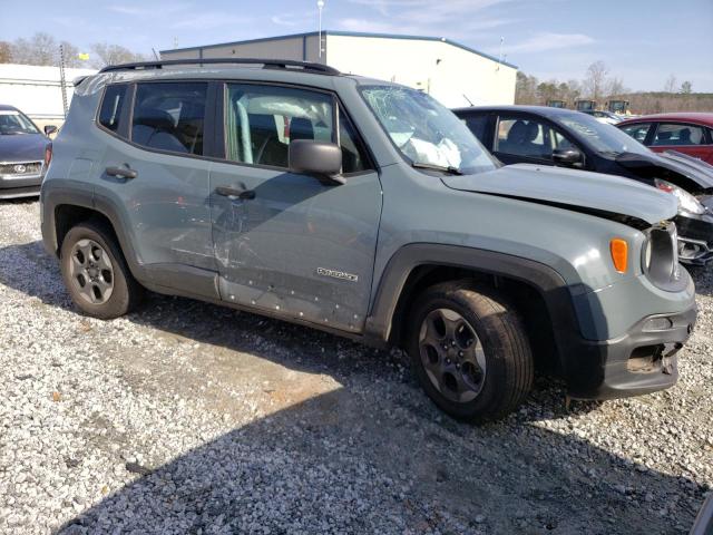 ZACCJAAB7HPF48437 - 2017 JEEP RENEGADE SPORT Մոխրագույն լուսանկար 4