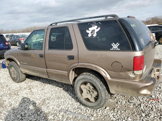 1GNDT13X34K111487 - 2004 CHEVROLET BLAZER TAN photo 2