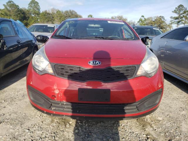 KNADM4A35F6520901 - 2015 KIA RIO LX RED photo 5