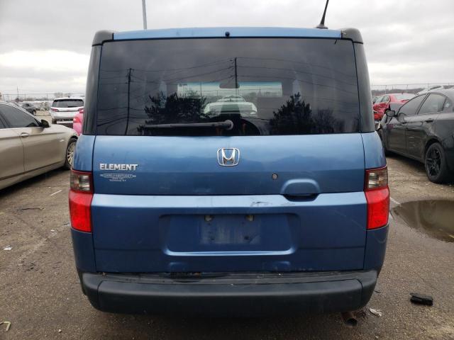 5J6YH18706L013707 - 2006 HONDA ELEMENT EX BLUE photo 6