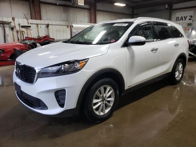 5XYPGDA35KG437662 - 2019 KIA SORENTO L WHITE photo 1