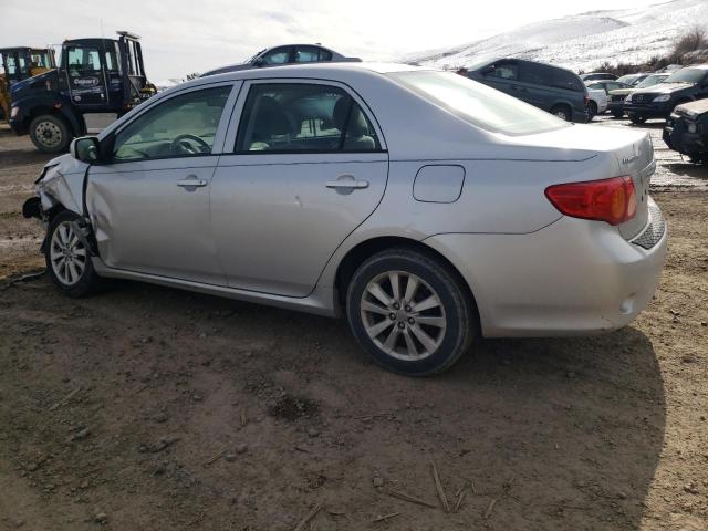 1NXBU4EE7AZ275363 - 2010 TOYOTA COROLLA BASE SILVER photo 2
