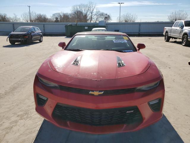 1G1FF3D71H0168817 - 2017 CHEVROLET CAMARO SS RED photo 5