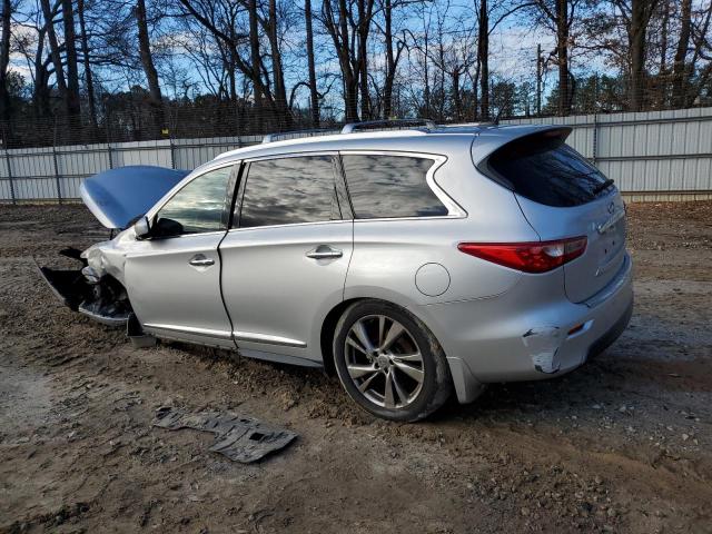 5N1AL0MM0DC348373 - 2013 INFINITI JX35 SILVER photo 2