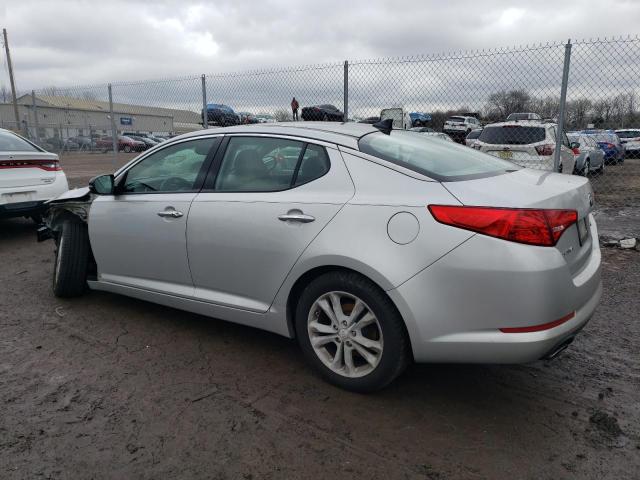 5XXGN4A77DG104637 - 2013 KIA OPTIMA EX SILVER photo 2