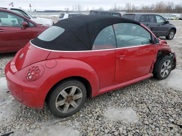 3VWRF31Y66M316193 - 2006 VOLKSWAGEN NEW BEETLE CONVERTIBLE OPTION PACKAGE 1 RED photo 3