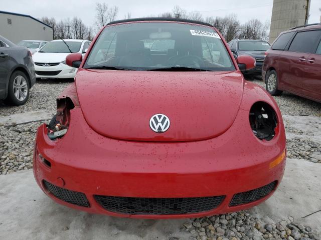 3VWRF31Y66M316193 - 2006 VOLKSWAGEN NEW BEETLE CONVERTIBLE OPTION PACKAGE 1 RED photo 5