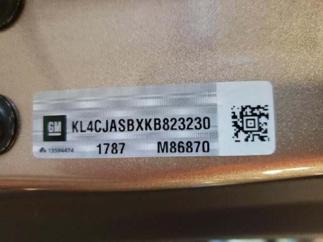 KL4CJASBXKB823230 - 2019 BUICK ENCORE PREFERRED Beige Foto 13