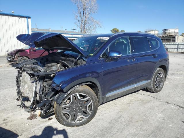 5NMS44AL1NH458490 - 2022 HYUNDAI SANTA FE LIMITED BLUE photo 1