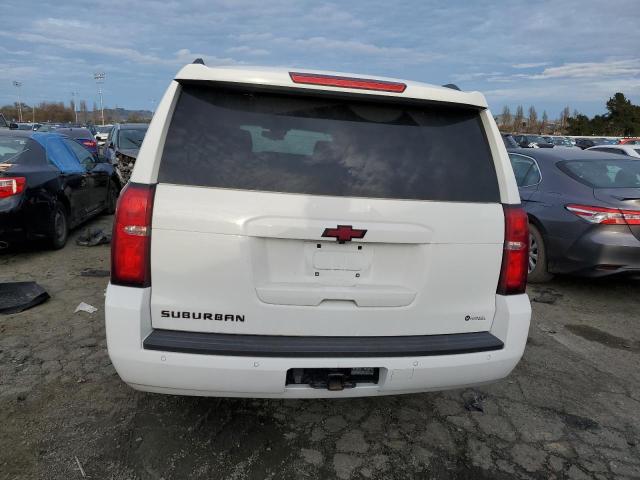 1GNSKHKC9KR187110 - 2019 CHEVROLET SUBURBAN K1500 LT WHITE photo 6