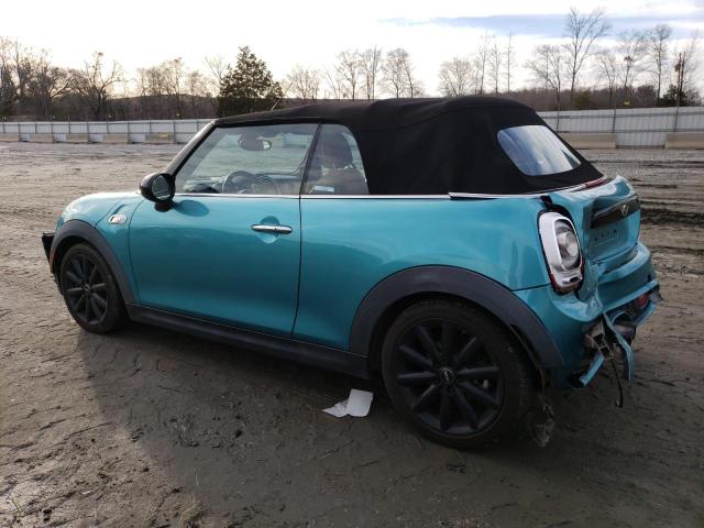 WMWWG9C54H3A92628 - 2017 MINI COOPER S TURQUOISE photo 2