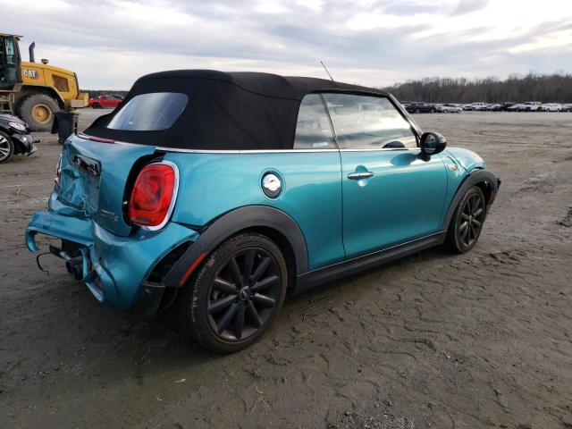 WMWWG9C54H3A92628 - 2017 MINI COOPER S TURQUOISE photo 3